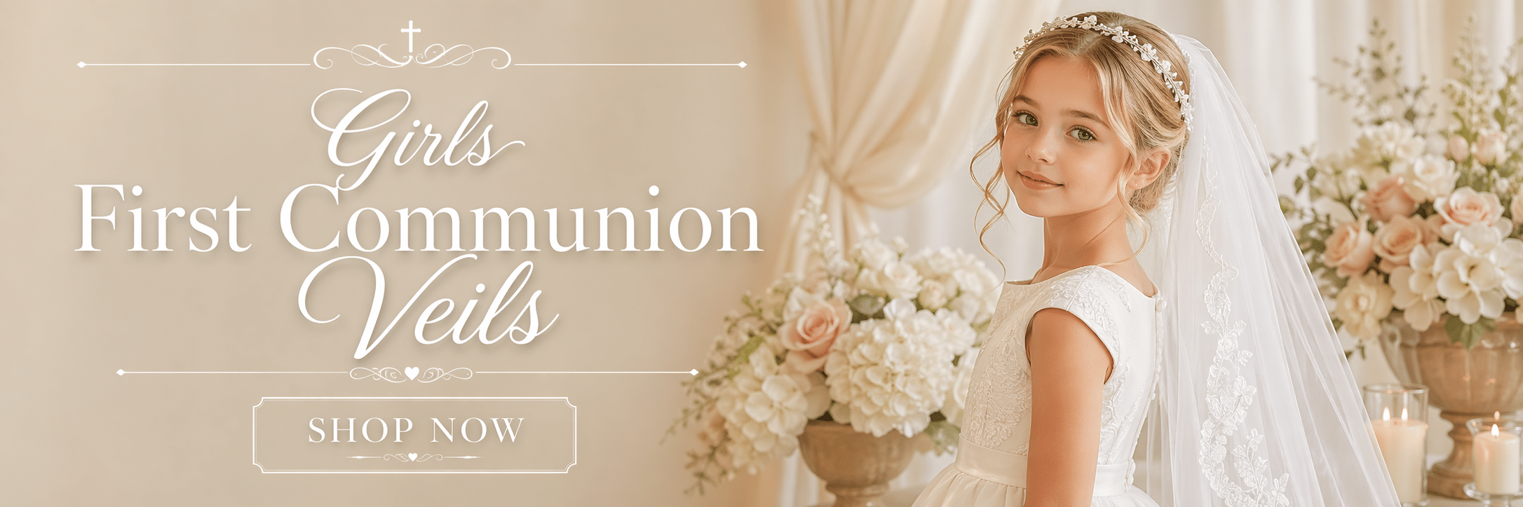 Girls First Communion Veils Shop Now