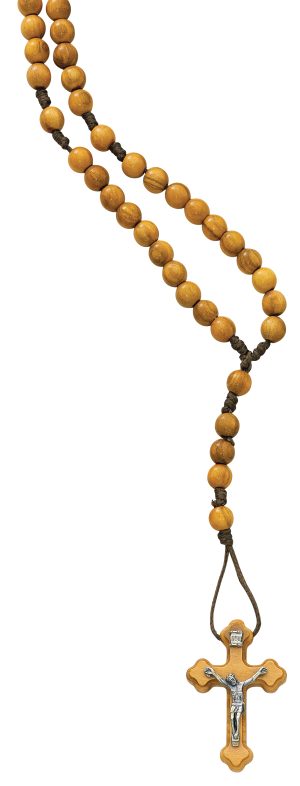 Olive Wood Rosary Boxed