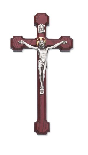 8 in. Cherry Crucifix Boxed