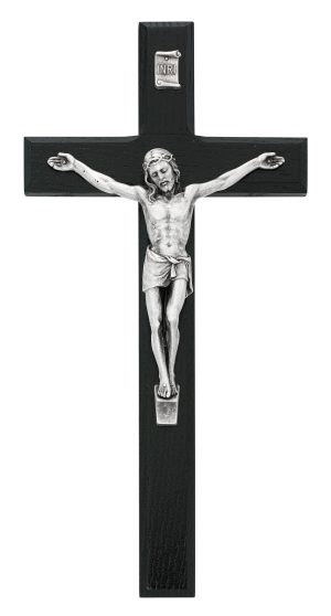 10 in. Black Crucifix Boxed