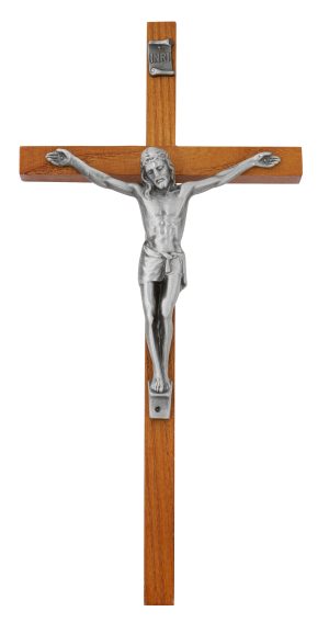 10" Walnut Crucifix bagged