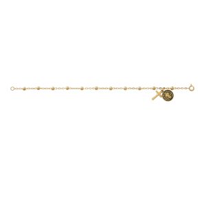 14K GOLD OVER STERLING ST BENEDICT BRACELET