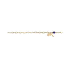 Crystal and Blue Teardrop Bracelet Deluxe Boxed