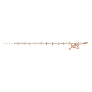 Holy Spirit Rose Gold with Crystal Beads with Adjustable Links