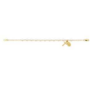 Pearl Rosary Bracelet Boxed
