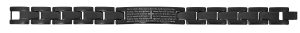 Men's Black Stainless Our Father Bracelet