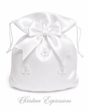 First Communion Purse with Irish Shamrocks