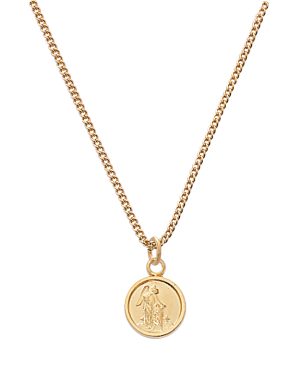 Gold guardian angel medal on 13" Chain Deluxe gift boxed.