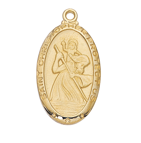 Gold over Sterling St. Christopher Pendant 1 Gold over Sterling St. Christopher Pendant