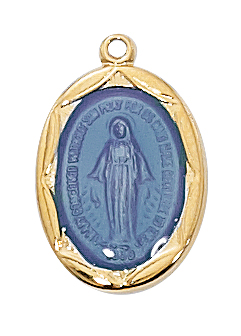 Gold over Sterling Miraculous Pendant