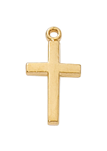 Gold over Sterling Cross Pendant