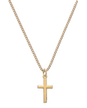Gold on Sterling Baby Cross Boxed