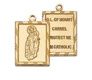 Gold over Sterling Scapular Pendant