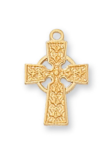 Gold on Sterling Celtic Baby Chain and Boxed