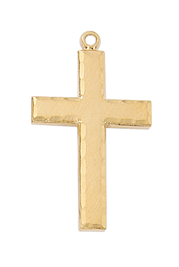 Gold over Sterling Cross Pendant 1 Gold over Sterling Cross Pendant