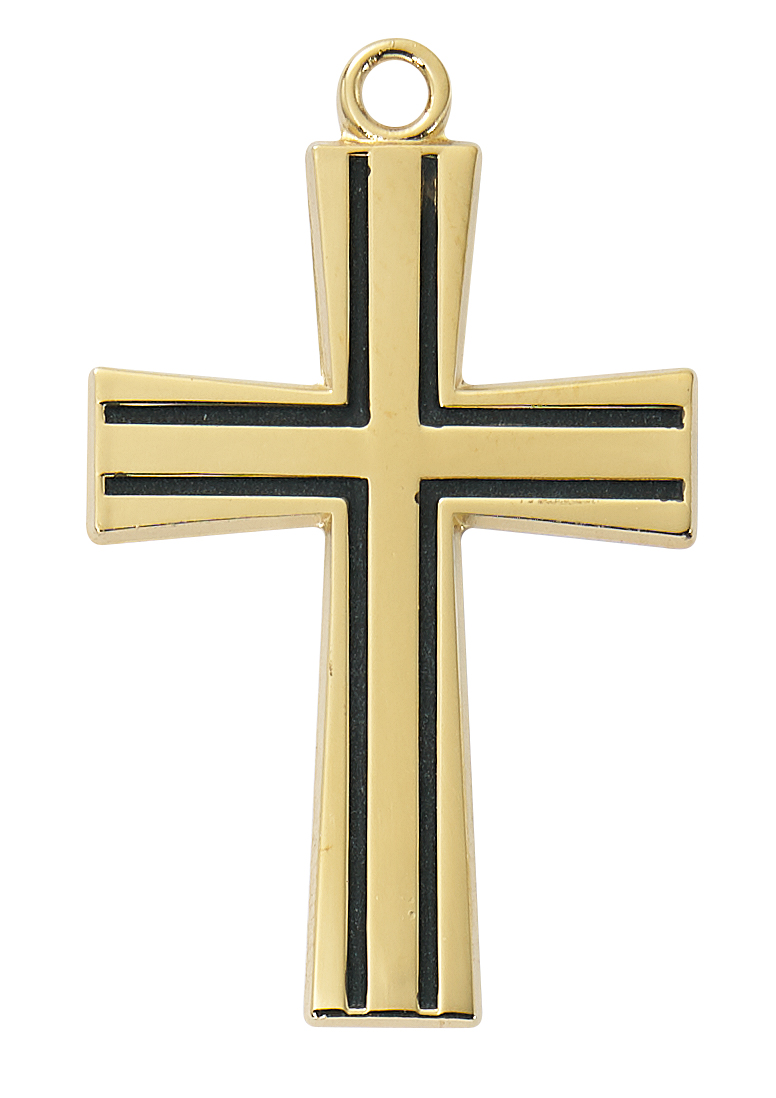 Gold over Sterling Silver Cross Boxed 1 Gold over Sterling Silver Cross Boxed