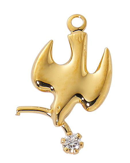 Gold over Sterling Silver Dove Boxed 1 Gold over Sterling Silver Dove Boxed