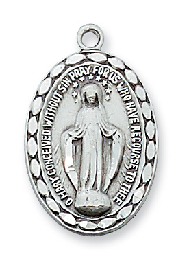Sterling Silver Miraculous Pendant