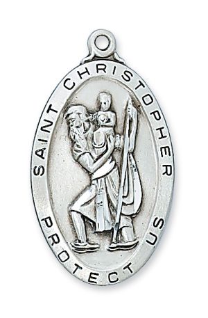 Sterling Silver St. Christopher Pendant