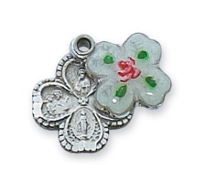 Sterling Silver Cloisonné 4-way Pendant