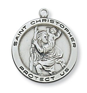 Sterling Silver St. Christopher Pendant