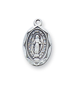 Sterling Miraculous Baby Pendant Boxed