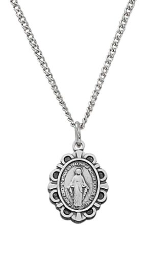 Sterling Miraculous Baby Pendant Boxed