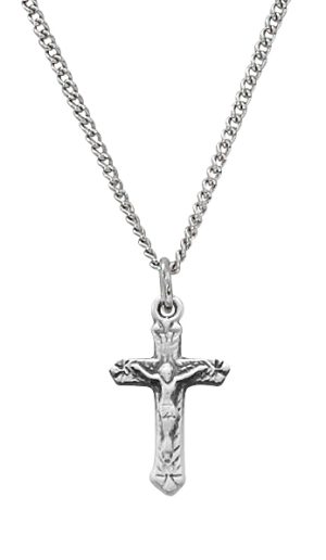 Sterling Crucifix on Baby Chain and Box