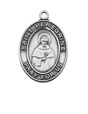 Sterling Silver St. Peregrine Pendant