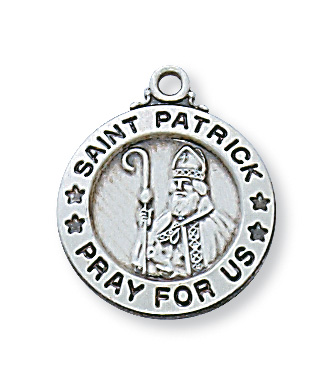 Sterling Silver St. Patrick Pendant 1 Sterling Silver St. Patrick Pendant