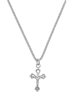 Sterling Crucifix on Baby Chain and Box