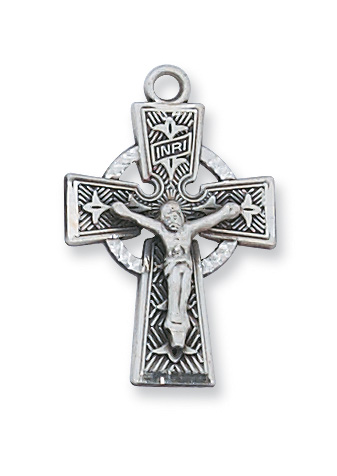 Sterling Silver Celtic Crucifix Pendant 1 Sterling Silver Celtic Crucifix Pendant