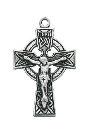 Sterling Silver Celtic Crucifix Pendant