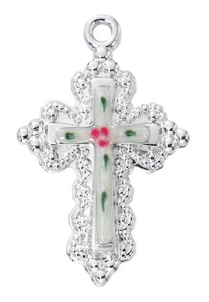Sterling Silver Cloisonne Cross