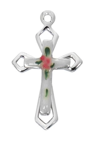Sterling Silver Cloisonne Cross
