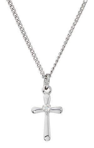 Sterling Silver Cross 13" CH Deluxe Boxed