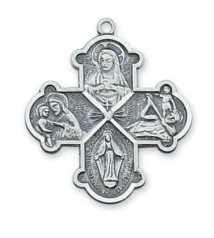 Sterling Silver 4-way Pendant Boxed