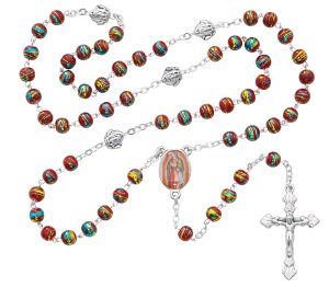 RED VENETIAN GLASS GUADALUPE