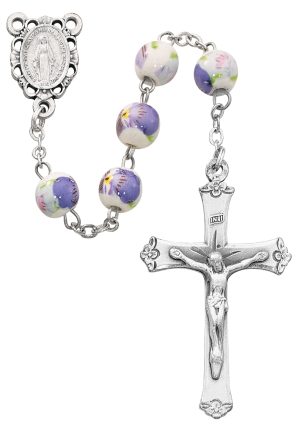 Ceramic Rosary Boxed