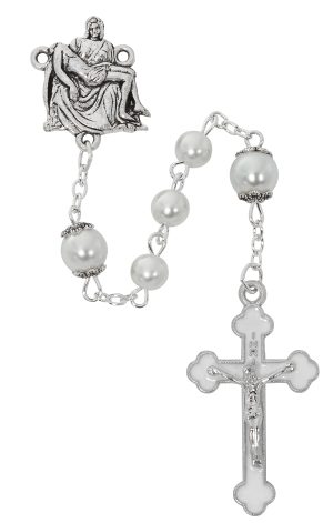 PIETA PEARL ROSARY