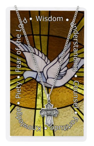 PEWTER 4WAY PRAYER CARD SET