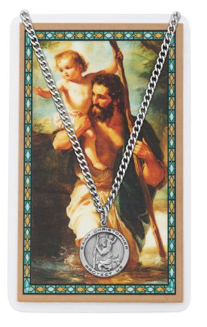 18" ST CHRISTOPHER & PRAYER CD