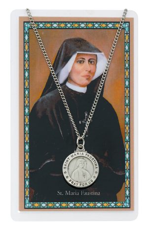 ST MARIA FAUSTINA PRAYER CARD