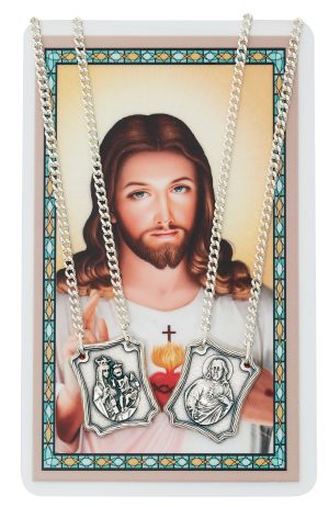 SCAPULAR PENDANT & PRAYER CARD