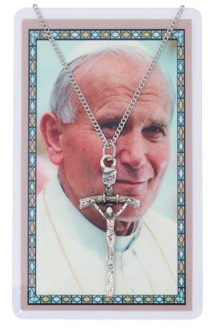 PAPAL CRUCIFIX W/ST JOHN PAUL