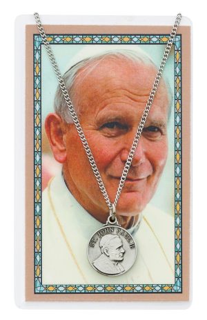 ST JOHN PAUL PRAYER CARD 18"CH