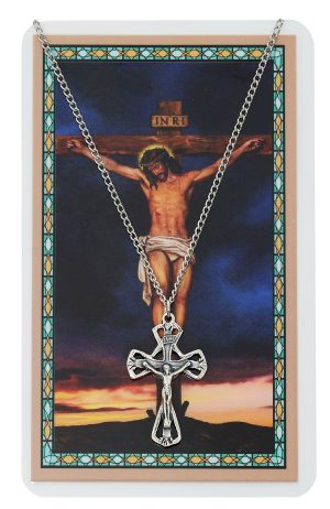 CRUCIFIX ON 18" CHAIN WITH HOL