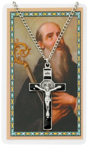 ST. BENEDICT CROSS & PRAY CARD