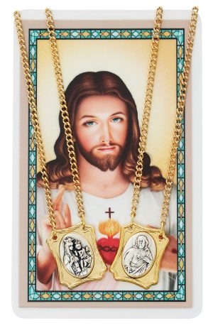 SCAPULAR PENDANT & PRAYER CARD