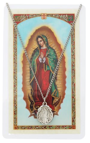 OUR LADY OF GUADALUPE SPANISH HOLY PRAYER CARD